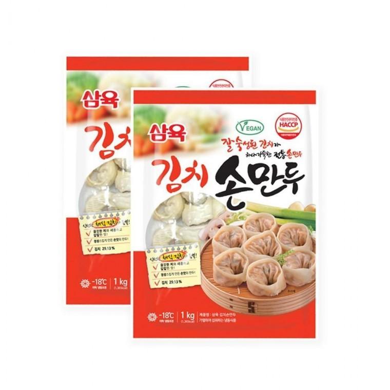 루미나D 삼육 국산김치 손만두2kg 둥근형 -냉동
