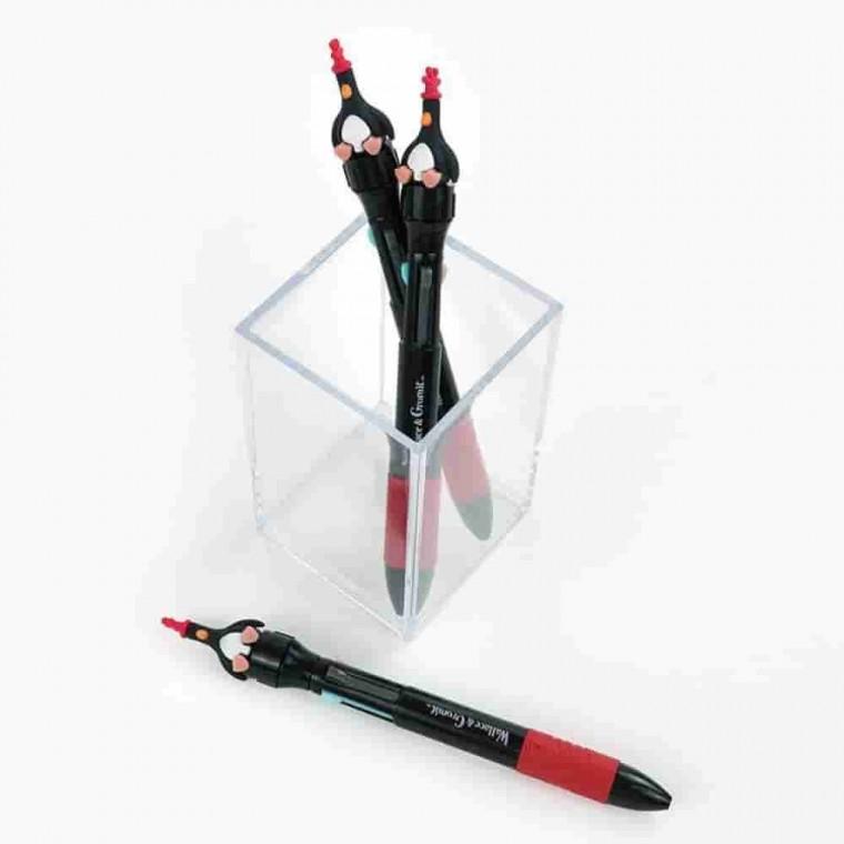 4색 회전펜 20개 1세트 캐릭터볼펜 필기도구 4색볼펜