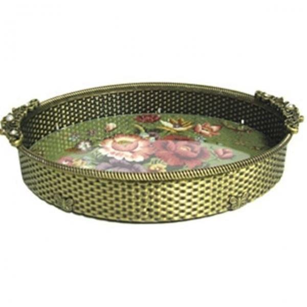 받침 쟁반 대접 화장 과일 중 타원 트레이 신주