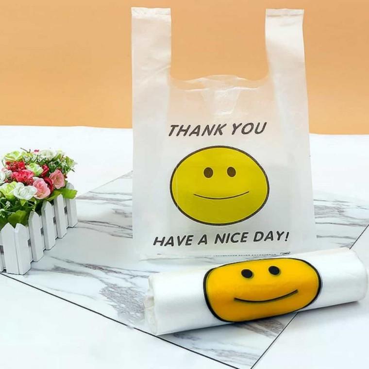 스마일 포장비닐봉투 배달비닐봉투 비닐쇼핑백
