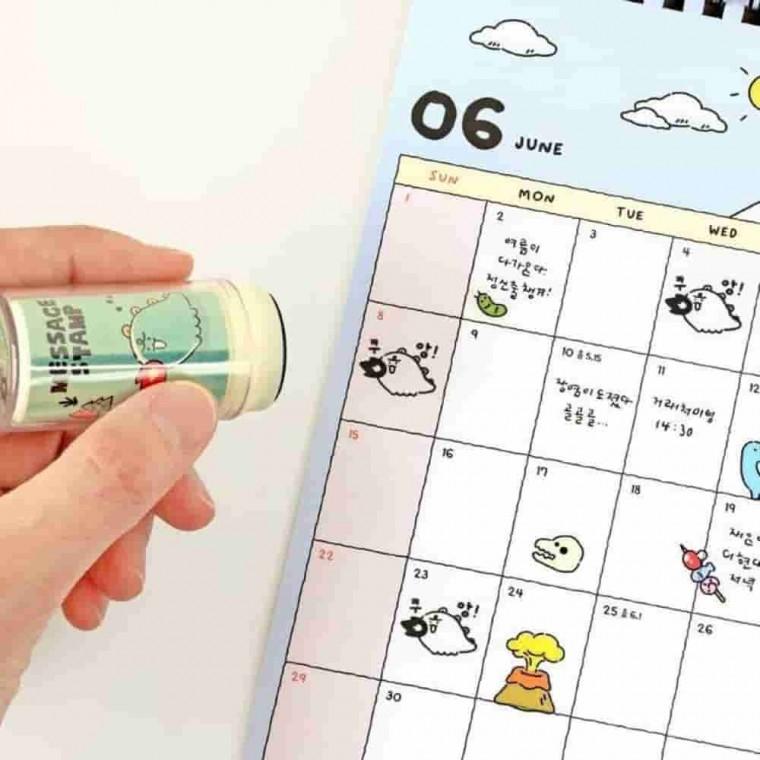 메시지 스탬프 캐릭터도장 고무인스탬프 그림스탬프