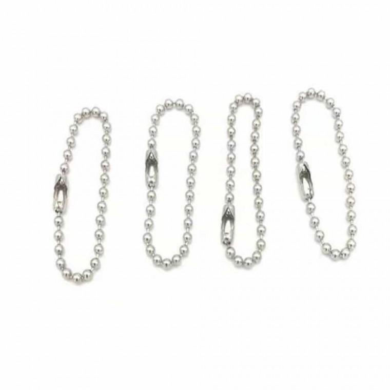 DIY 볼체인끈 10P 키링줄 실버악세사리