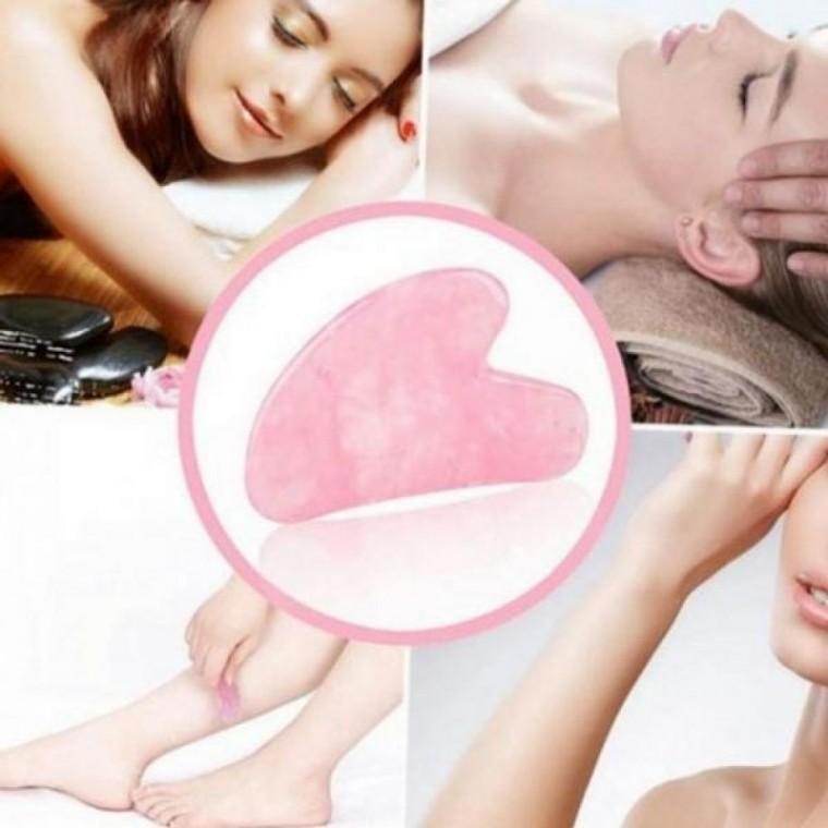 순환 림프 괄사 얼굴 바디 하트 마사지 휴대용