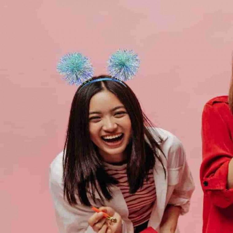 방울폭죽머리띠 랜덤 행사머리띠 행사용머리띠 예쁜헤어밴드