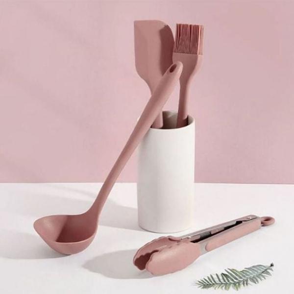 김솔 오일붓 브러쉬 기름솔 실리콘 핑크 23cm 풍년
