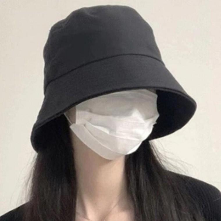 여성 활용도좋은 햇빛 차단 미니멀 벙거지 모자 1P 사계절 버킷햇 휴양지