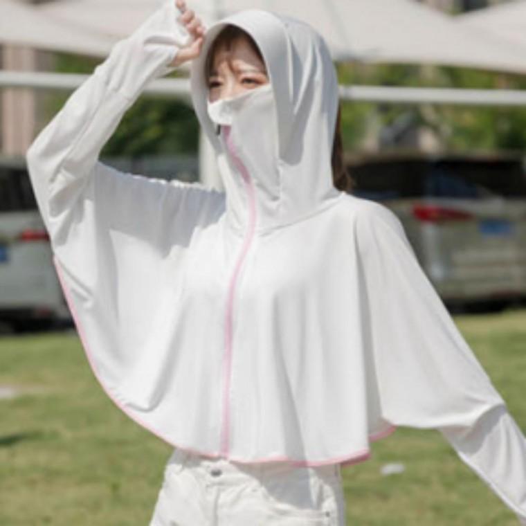 여성 후드 썬캡 햇빛 가리개 모자 후드집업 바람막이
