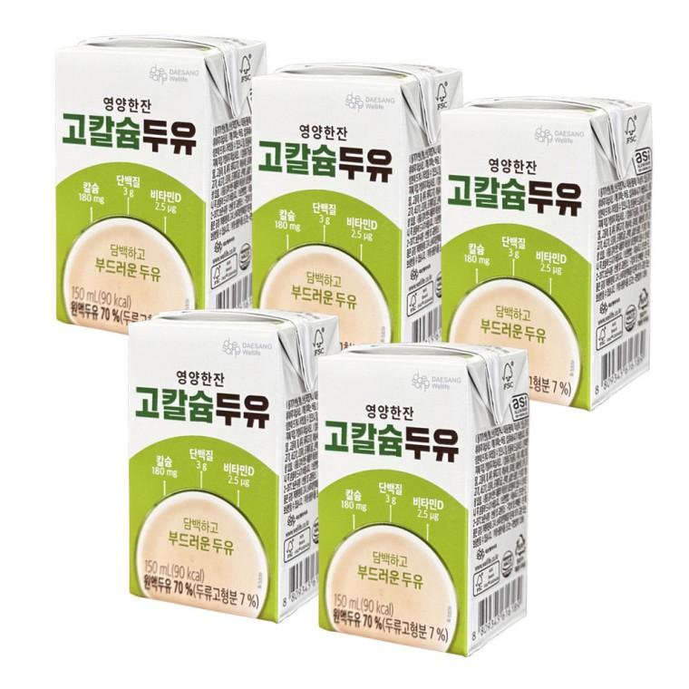 뉴케어 영양 한잔 고칼슘 두유 150ml 5팩