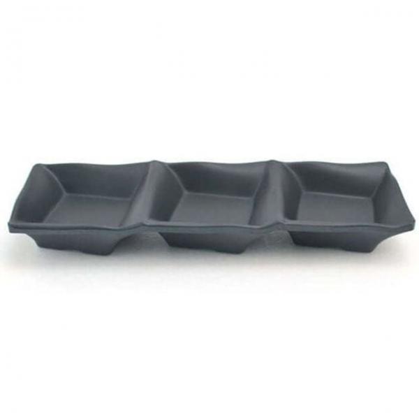 소스 나눔 종지 3칸 접시 그릇 멜라민 25cm