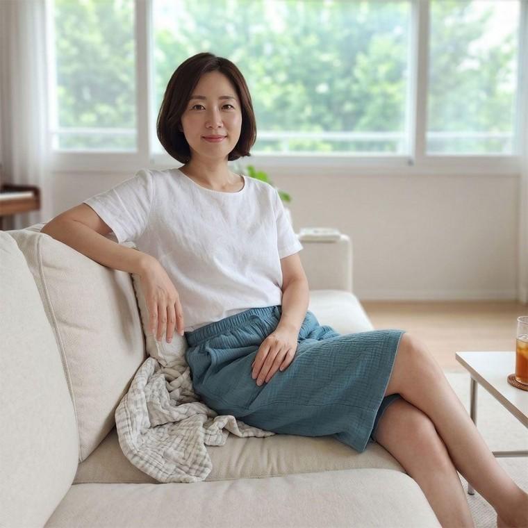 여성 면100 여름 5부 밴딩 파자마 홈웨어 반바지