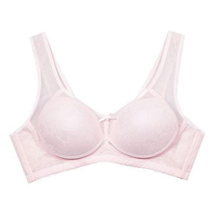 넓은 밴드 감각적인 여성 몰드 런닝형 브라 B컵 노와이어 속옷