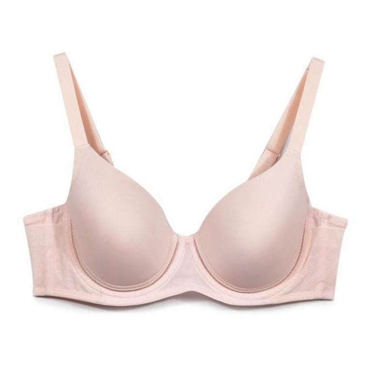 비비안 풀컵 매끈한 와이어 몰드 이중 날개 브라 D컵 여성 속옷
