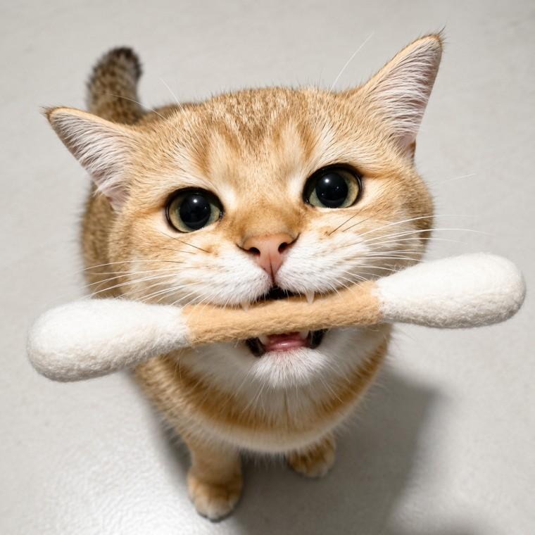 고양이 양모 면봉 장난감 15cm 캣닢 마따따비 고양이 강아지 애완견 반려묘 반려동물 용품