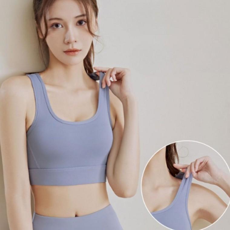 스포츠 요가 깔끔한 헬스 버클 브라탑 튜브탑 운동 브라