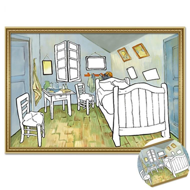 명화 도안 10매 색칠그림 컬러링페이퍼 명화컬러링