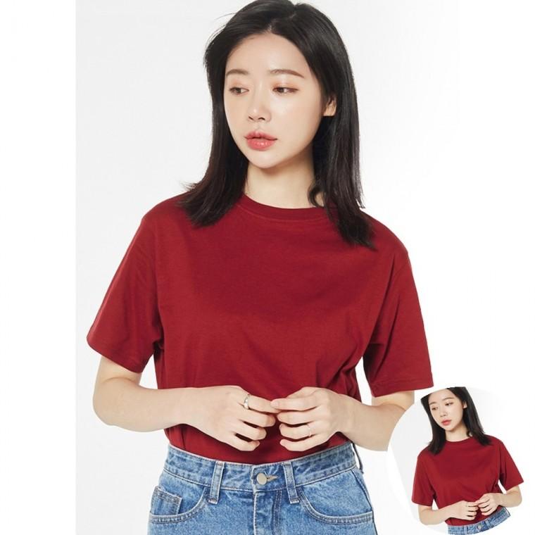 라운드 티셔츠 32수 여름티셔츠 남성반팔티 여성반팔티