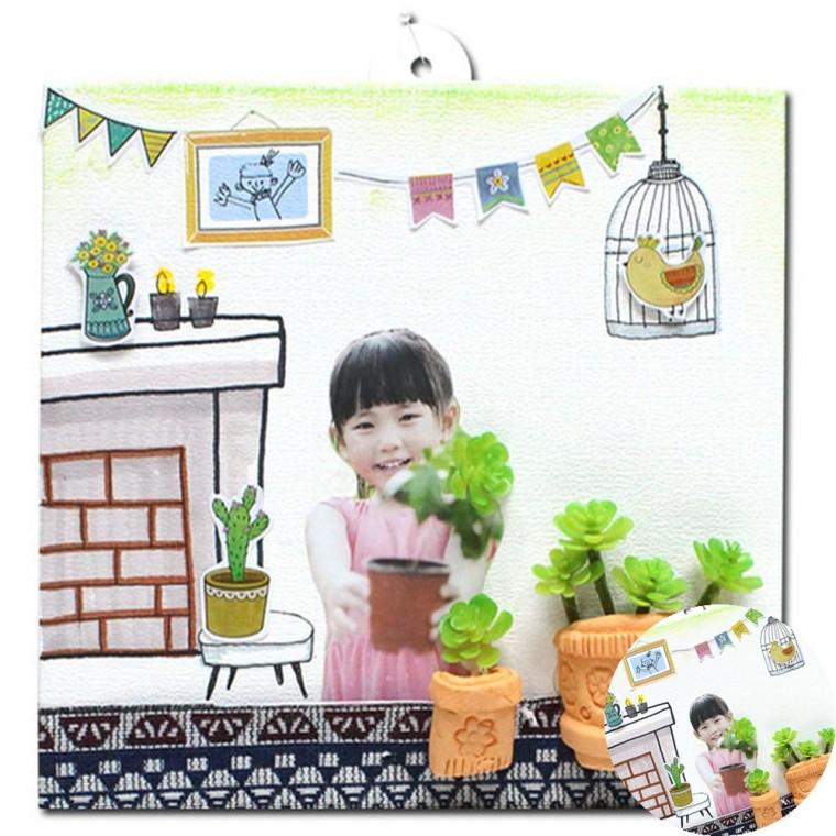 화분 액자 만들기 다육이 1인용 만들기교구 시니어교구 만들기키트