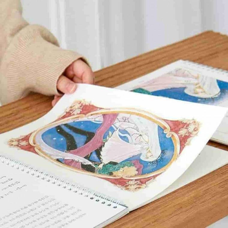 인어공주 필사 노트 어른학습지 필사노트 글씨연습