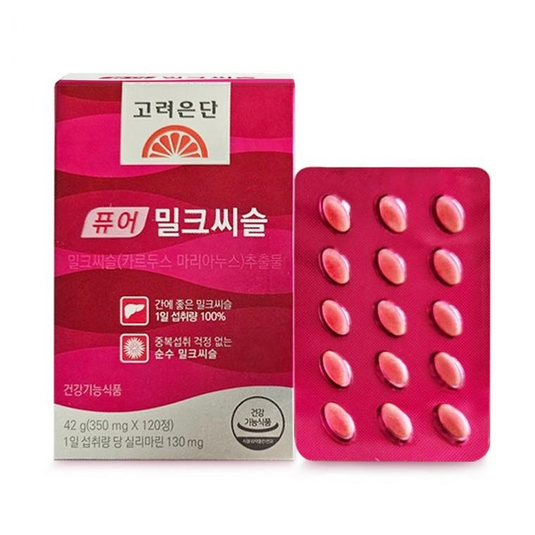 고려은단 퓨어 밀크씨슬 120정 X 1개 4개월분