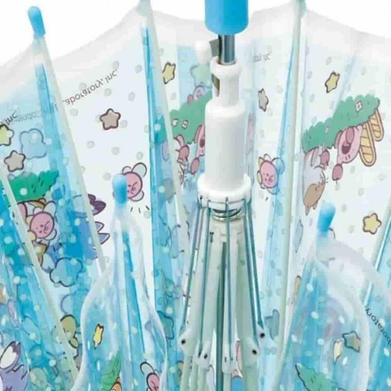 별의 아동용 투명 자동우산 55cm 고급우산 장우산 튼튼한장우산