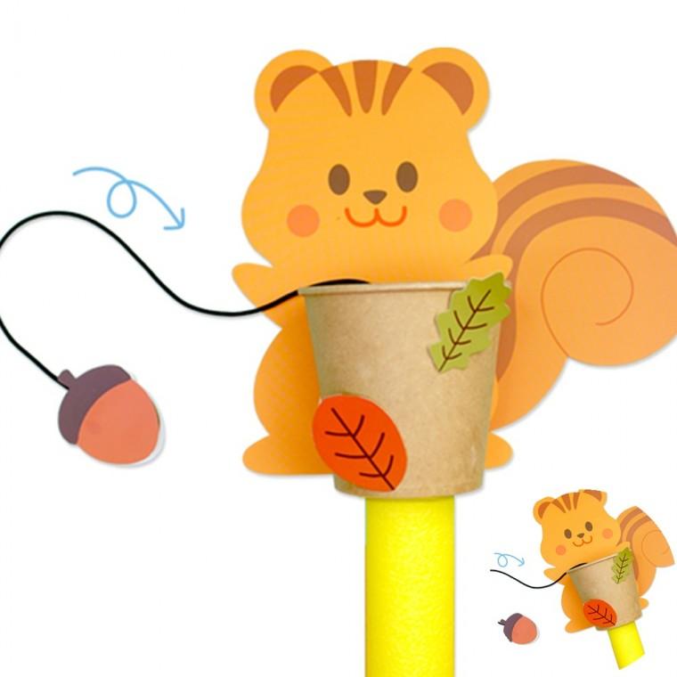 도토리줍기놀이 4인용 가을만들기수업 미술재료 11월만들기