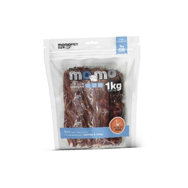 모모 한입형 오리 슬라이스 1kg 강아지 사사미 대용량 간식
