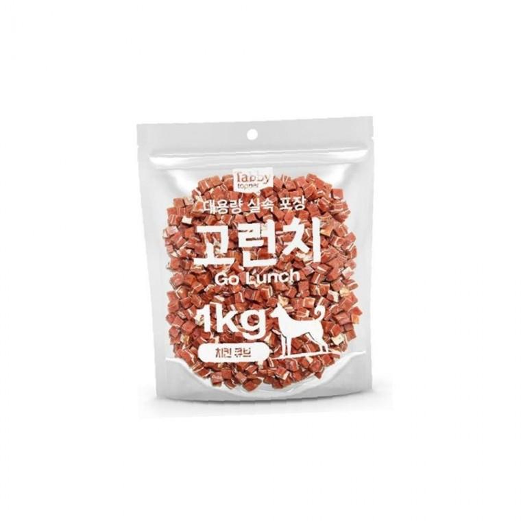 테비 균형있는 고런치 치킨 큐브 1kg 강아지 대용량 실속 간식