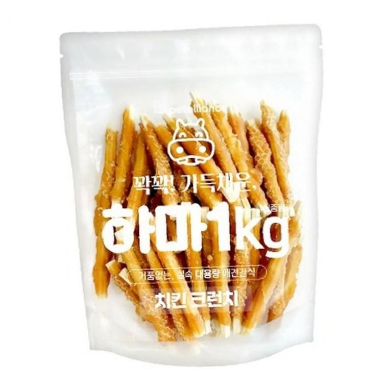 하마 균형있는 치킨 크런치 1kg 강아지 실속 대용량 간식