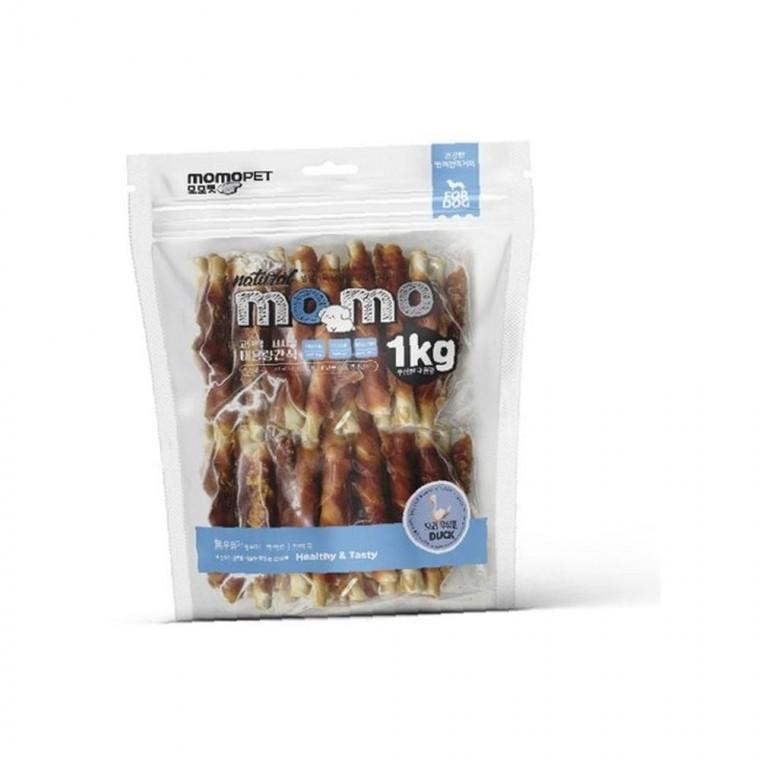 모모 씹기좋은 대용량 오리 우유껌 1kg 강아지 간식 개껌