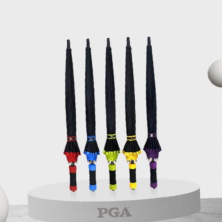 PGA 60X14K 일상용 컬러 바이어스 일자 폰지 장우산 대형 우산