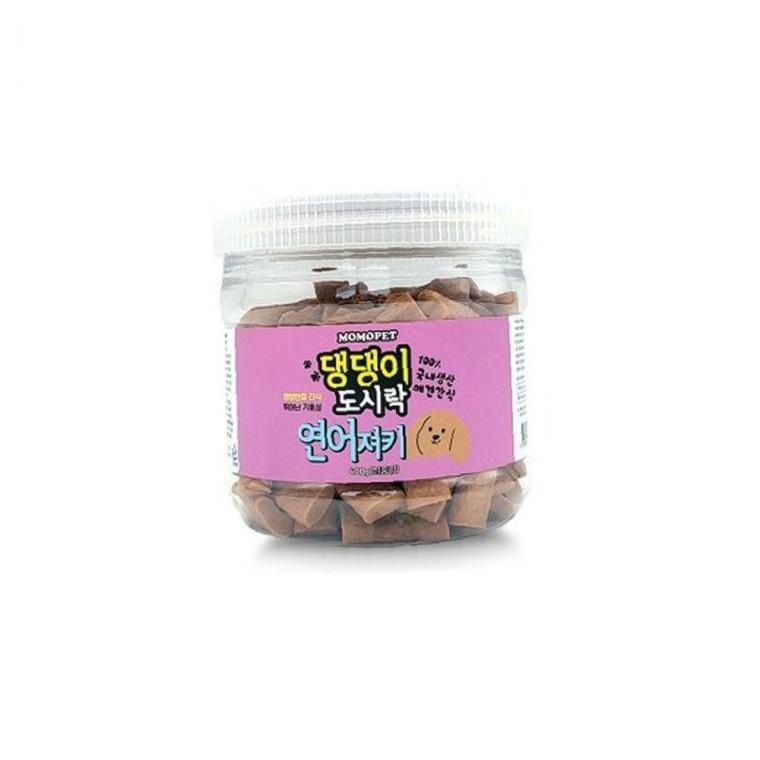 댕댕이 씹기좋은 도시락 연어 져키 400g 강아지 국내산 통간식
