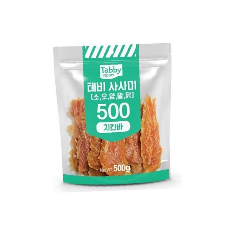 테비 정성담은 사사미 치킨바 500g 강아지 간식 수제간식