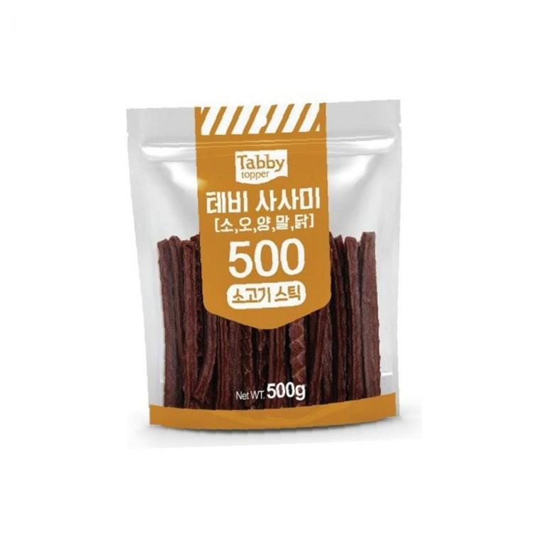 테비 기호성좋은 사사미 소고기 스틱 500g 강아지 간식 수제간식