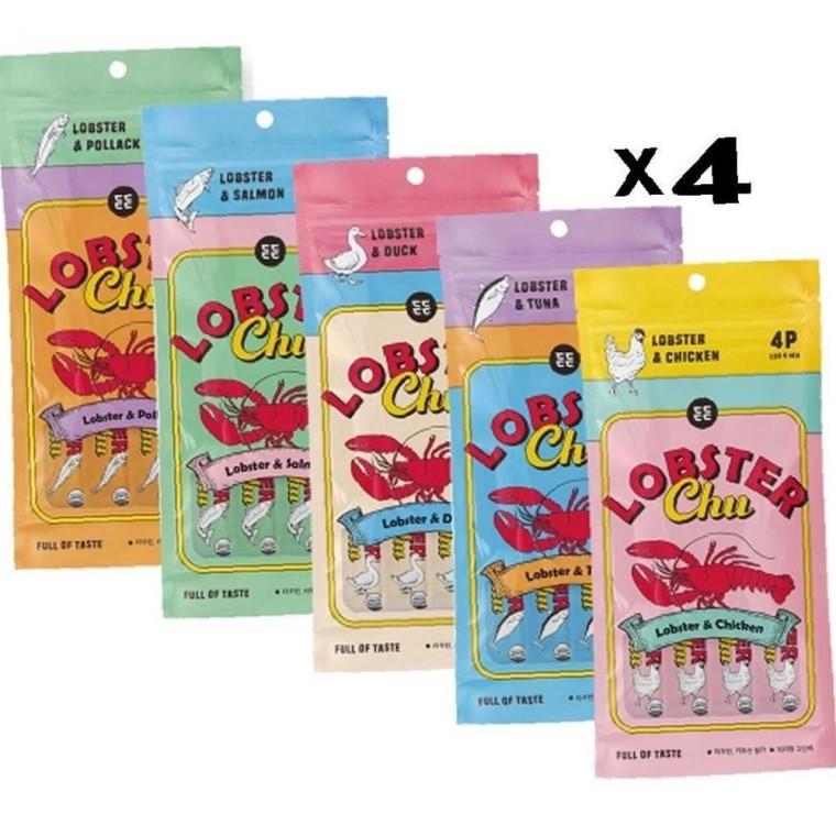 고양이 균형있는 짜먹는간식 랍스터츄 48g X4개 영양 키토산