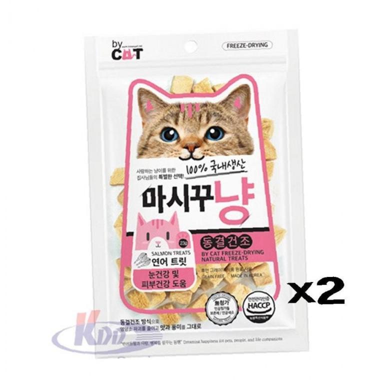 마시꾸냥 정성담은 동결건조 트릿간식 연어 23g X2 눈 피부건강