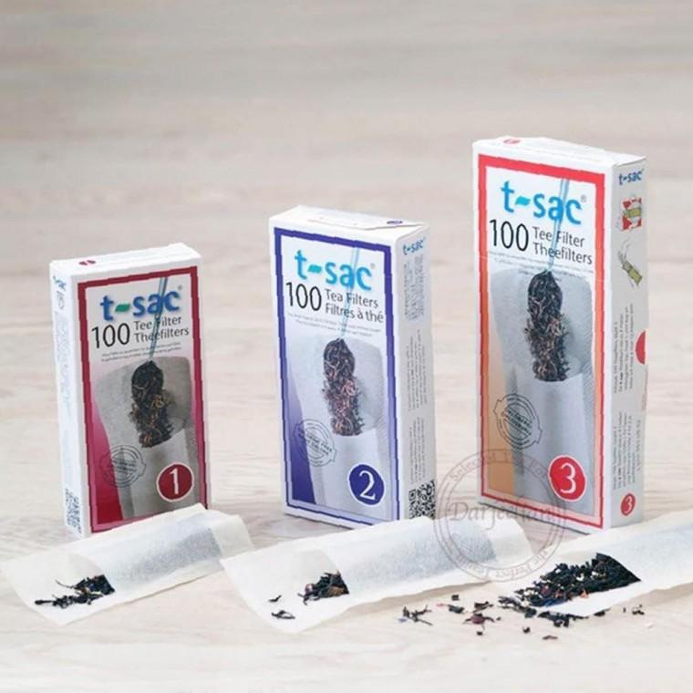 다질리언 실용적인 티색 T-SAC 티필터 100매입 차거름망 공티백