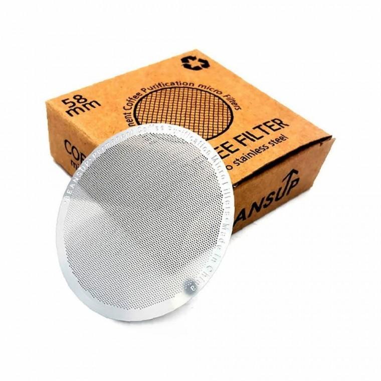 빈스업 홈카페 스텐 원형 라운드 반영구 커피 필터 58mm 1매