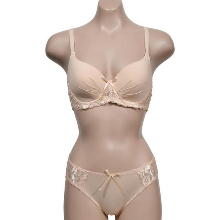가슴업 와이어형 컴포트 풀커버 E컵 브라 팬티 세트