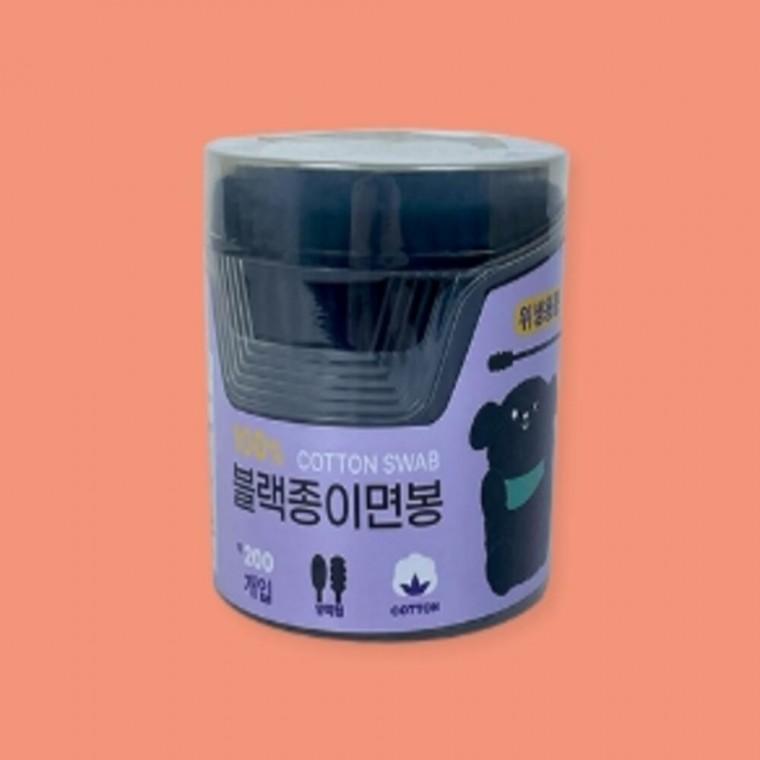 블랙면봉 200P 2개 귀지제거면봉 귀지청소