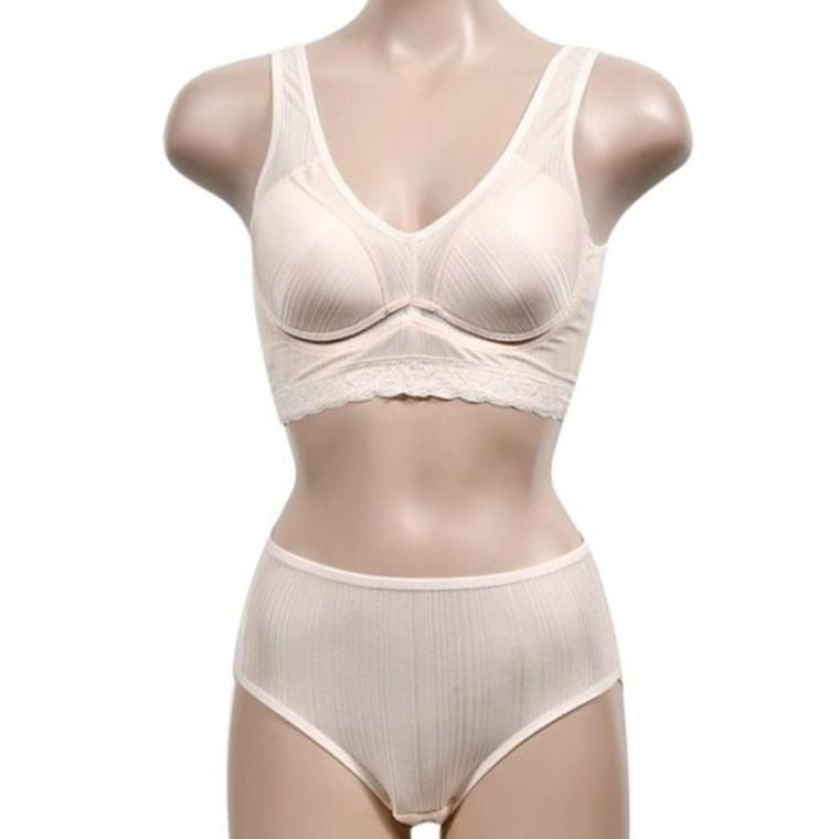 청량한 노와이어 안정핏 몰드형 런닝브라 팬티 세트