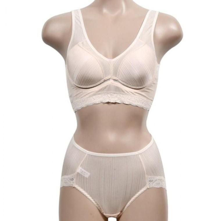 청량한 노와이어 산뜻한 몰드형 런닝타입 브라 팬티 세트