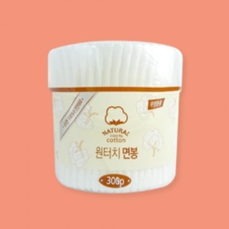 원터치면봉 300P 2개 귀청소 메이크업면봉