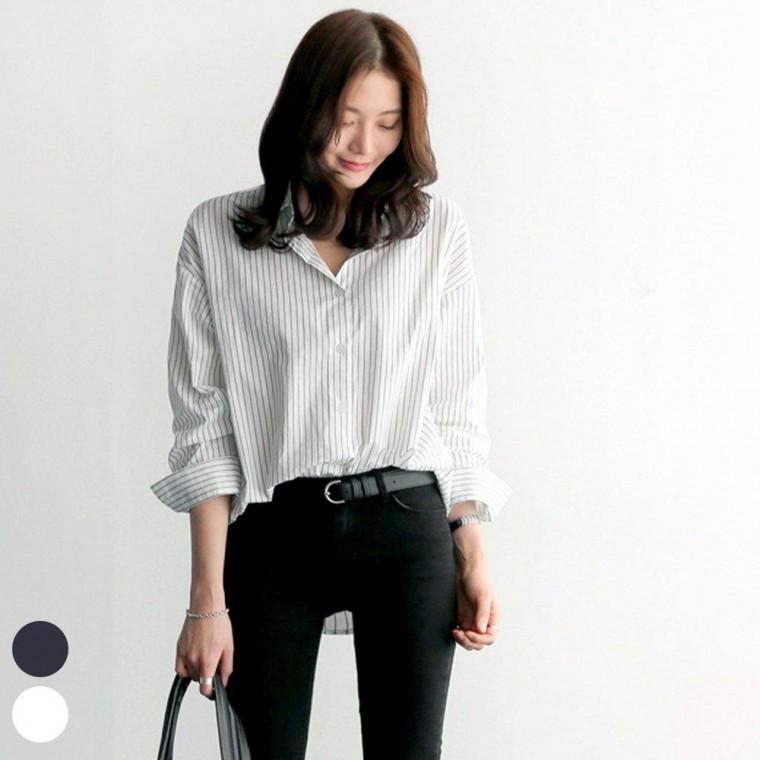 긴팔 숙 URD095 롱블라우스 사이즈 숙 숙 블라우스 풍기 XL 블라우스 카라 비치 S 상의 여성 루즈핏 남방