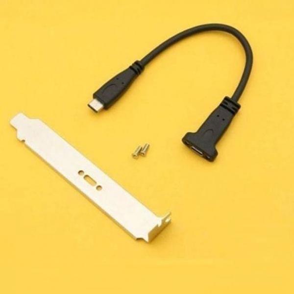 연결 연장 포함 포트 케이블 20cm USB 브라켓 C타입