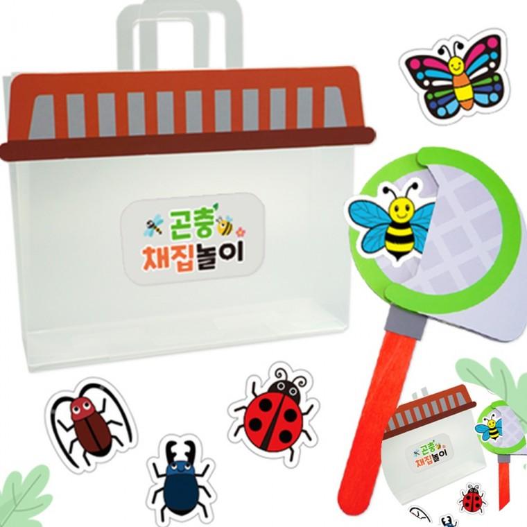 봄곤충 채집놀이 4인 곤충스티커 곤충장난감 곤충채집놀이