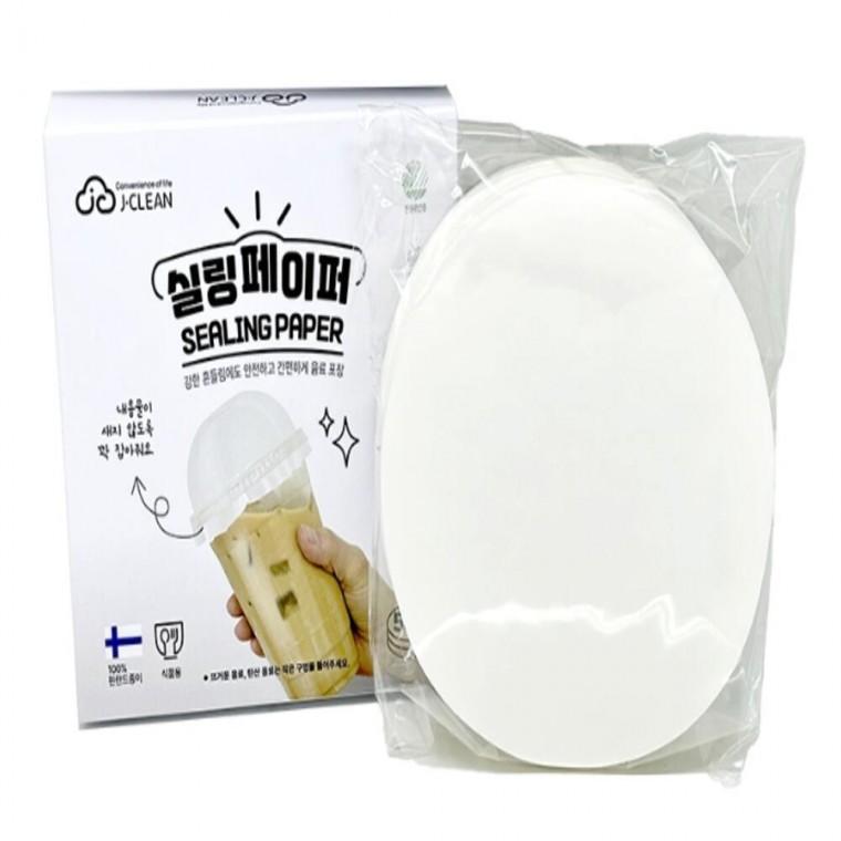 테이크아웃 음료캡 13.5cm 500매 5개 커피포장랩 컵실링 커피배달포장