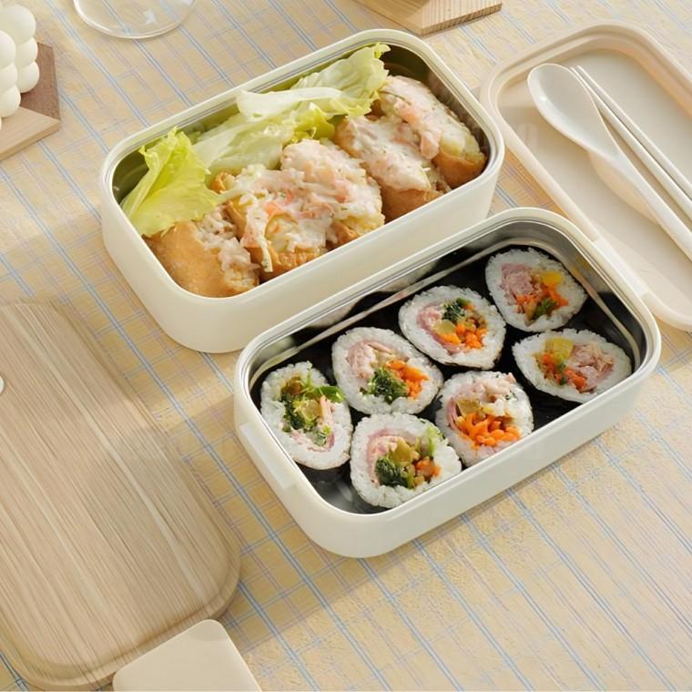 스텐 도시락통 2단 직장인 도시락 용기 런치박스