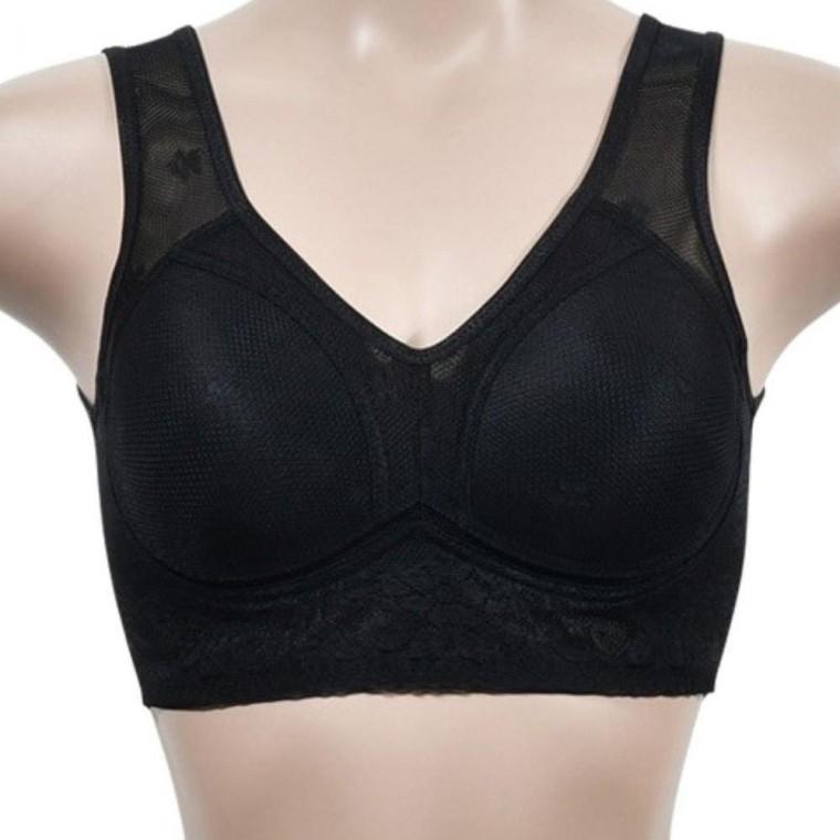 통풍성이 좋은 담백한 매쉬 플라워 런닝타입 브라