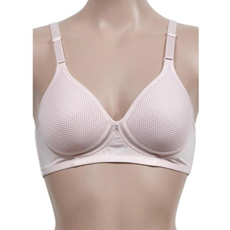통풍성이 좋은 내추럴 와플텍스처 풀커버 B컵 브라