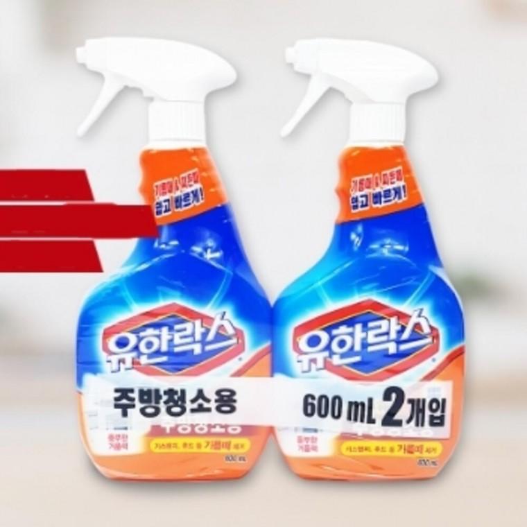 주방용 세정제 600ml 2개 청소용락스 후드청소 오븐크리너